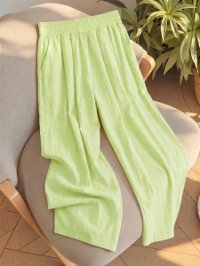 Snoopy | Girls Casual Loose Pants Straight Leg Trouser