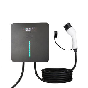 Cheap wholesale price electric ev car charger Type 2 wallbox fast electric charging ev charger 7.2 kw RFID