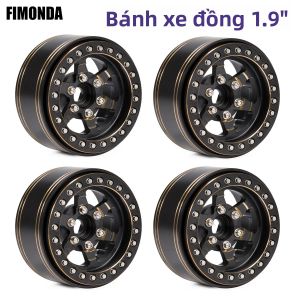 Mâm Xe Bằng Đồng Thau Nặng 1.9 Inch Với Phần Cứng Khóa Vành Có Vạch Chia Độ Dành Cho Xe RC Crawler 1/10 1/8 TRX4 Capra SCX10 D90 VS4-10 Gen8 CC01 Nâng Cấp Bánh Xe Bằng Kim Loại