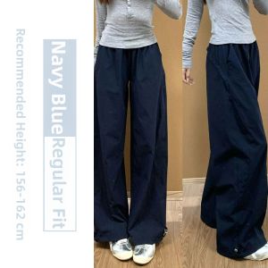 YAYANGREN | Dark Blue Quick-dry Work Pants For Women Loose Fit