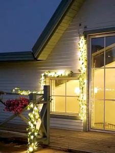 7m 50 LED-12m 100 LEDs Solar Vine String Light DIY Solar Ivy Fairy Lights String Light Wedding Party Garden Room Wall Decor Lig