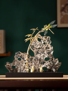 BAOTISEN | Traditional Chinese Aesthetic Bamboo & Taihu Stone Ornament