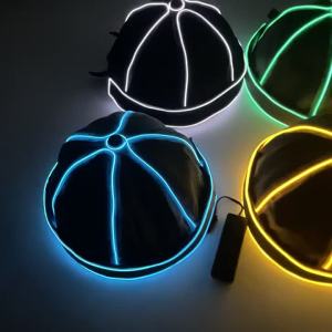 Japanese style british style LED Luminous R Skullcap Mens Hip-Hop Korean Style Beret Street Beanie Chinese Landlord Hat Women