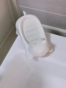 Drainable Cartoon Cat Shaped Soap Dish
