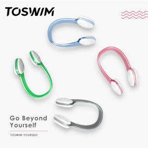 TOSWIM Swimming Nose Clip Comfortable Waterproof Non-Slip Professional for Adults And Children Anti-Choking Nose Strap