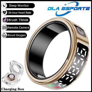 New Display Screen Smart Ring For Xiaomi Samsung Ring Gesture Swipe Video/Brush Tiktok Health Monitor 5ATM Waterproof Smartring