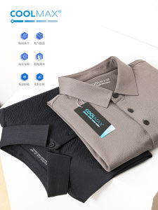 เสื้อโปโลผู้ชาย Coolmax ระบายอากาศได้ดี แขนสั้น ลำลอง เหมาะกับฤดูร้อน โพลีเอสเตอร์ คอโปโล แฟชั่นสำหรับผู้ชาย