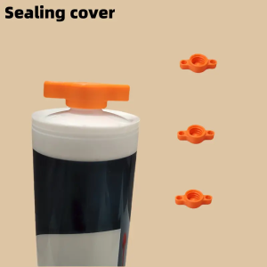 3PCS Orange Glass Glue Caps - Durable Plastic Sealing Caps for Standard Glue Bottles Portable Decoration Tools