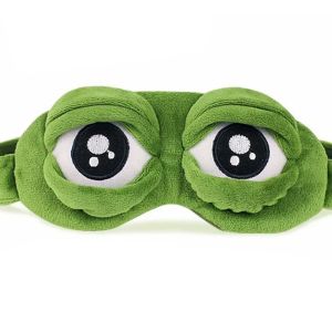 Cute Frog Sleep Eye Mask Eye Protector Lunch Break Shading Funny Sleep Eye Mask Soft & Comfortable Eye Mask Travel Essentials