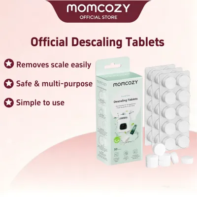 Momcozy Official Descaling Tablets Compatible KleanPal Pro Baby Bottle Washer Descaler for Milk & Limescale Removal 30 Count