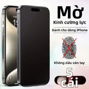 Miếng Dán Màn Hình Mờ Chống Vân Tay Cho iPhone Tương Thích Với Nhiều Dòng Máy Bao Gồm Pro Max Air 11 12 13 Mini XR Xs 7 8 Plus