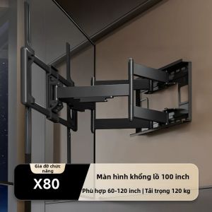 Brateck | Giá Treo TV Tường Xoay Kéo Dài 85 inch