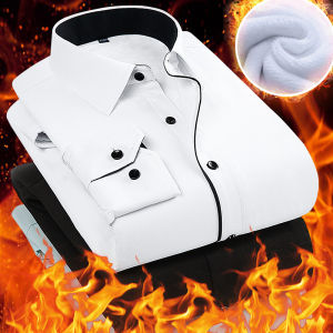Boman | Mens Warm Dress Shirt Workwear Long Sleeve Cotton