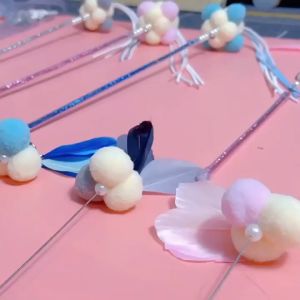 Mainan Kucing Bulu Penggoda Mainan Tongkat Interaktif/Cat teaser