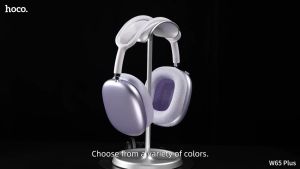 Hoco W65 หูฟังบลูทูธไร้สาย แบบครอบหูแม่เหล็ก แบตอึด 45 ชม. รองรับ BT 5.4 / Aux 3.5mm คุณภาพเสียงดี HiFi Audio