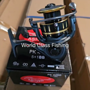 แท้💯 รอกสปิน ASHINO PK พี เค [แขนเกลียว] 5+1BB Spinning Reel