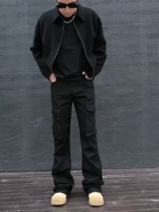 American high street loose straight leg mens jeans men all fashion fashion brand cargo jeans
