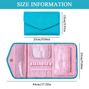 1pc Crochet Hook Case Crochet Storage Bag Set Foldable Crochet Hook Organizer for Knitting & Crochet Supplies Accessories