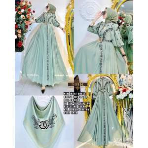 Maxi Gamis Ceruty SHR Busui All Size fit to XL