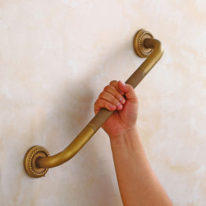 Antique Style Brass Bathroom Towel Rack