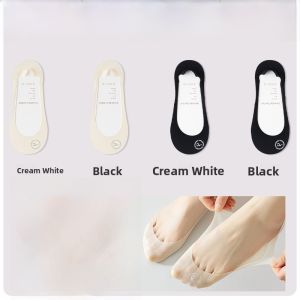 Miiow | Ice Silk Boat Socks Womens Thin Summer Cotton Bottom Invisible Anti-slip High Heel Short Socks New Model MiiOW Cat Person