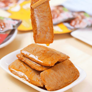 ขนมเต้าหู้อบแห้งเผ็ดเนื้อมังสวิรัติหั่นฝอยขนมพิเศษล่าฮัน