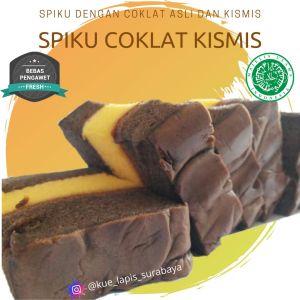 Kue Bolu Lapis Surabaya/Spikoe/Spiku Coklat Kismis Asli dengan Resep Kuno