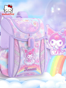 Kawaii Hello Kitty Girls Backpack Elementary School Students Grade One to Three Lightweight Design Childrens Bookbag