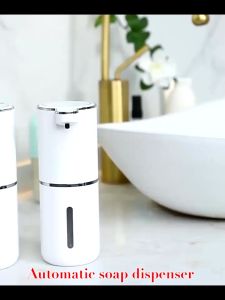 Smart 4 Level Adjustable Automatic Liquid Soap Dispenser Touchless Hand Foam Soap Dispenser USB Rechargeabled Dispenser Electric Wall Mounted Bathroom Kitchen Dish Soap Dispenser Pump