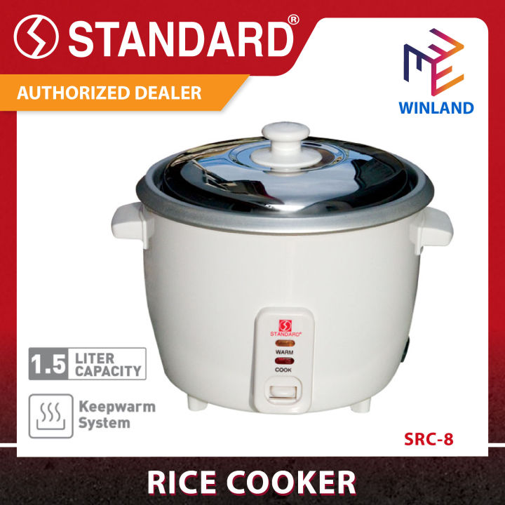 STANDARD Appliances by Winland Fast Cooking Rice Cooker 1.5 Liter with