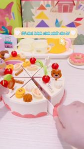 Đồ Chơi trang trí bánh sinh nhật 85 Chi tiết có hiệu ứng nhạc và đèn cho bé Bingsu Toys