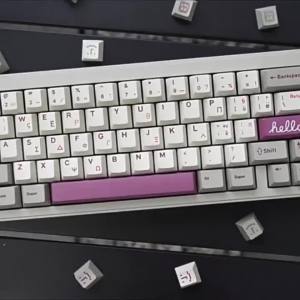 Retro Purple Greek 147 Keys PBT Cherry Profile Dye Sublimation Keycaps Sets Customized For Mechanical Keyboard 64/87/96/104