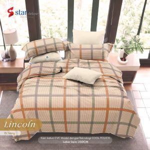 SPREI KOTAK KOTAK KATUN PREMIUM