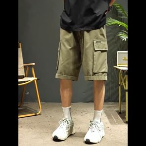 SINRANSINYA丨quần short-Quần đùi nam Nhật Bản mùa hè đồ bay thời trang quần thời trang mới thường ngày rộng của Nam 1/2