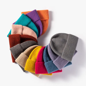Newautumn and winter wool hat light plate solid color cold-proof knitted hat mens and womens foreign tradecold spot wholesale