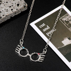 Luna Lovegood Eyewear Necklace Classic Movies Cosplay Pendant Neck Chain Jewelry for Women And Girls Movie Fans