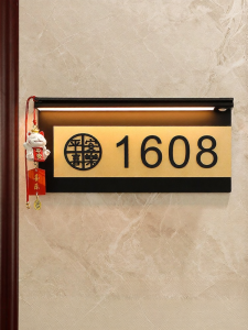 ZHICAIYOU | Custom Creative Door Number Plate for Home Hotel Dormitory