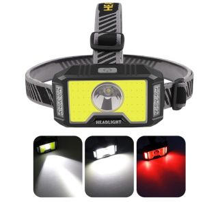 Senter Kepala LED G12 1000 Lumens Lampu Sorot COB 5 Mode Cahaya Super Terang Ipx4 Tahan Air