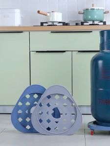 Gas Bottle Fixing Frame Gas Tank Base High Quality Mobile Bracke Pulley Loader Trolley Universal wheel with Wheel Gas Cylinder