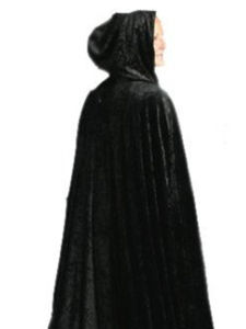 Fashion Halloween Stage Performance Costume Cos Witch Devil Cloak Adult and Children Available Multicolor Velvet Cloak