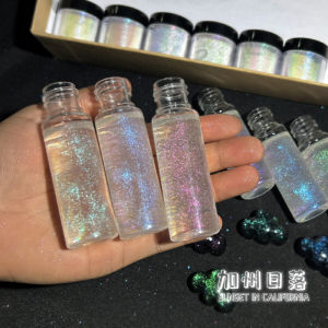 Doole Handmade DIY Crystal Glue California Sunset Non-Sunk Bottom Suspension Glitter Diamond Starry Sky Color Changing Powder