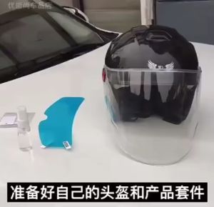 STIKER ANTI FOG KACA HELM MOTOR / ANTI EMBUN HELM ANTI AIR HUJAN HELM / FILM HELMET VISOR