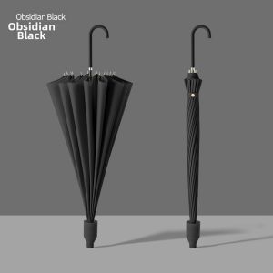 Waterproof Car-use Umbrella with 16 Ribs Aesthetic Long Handle