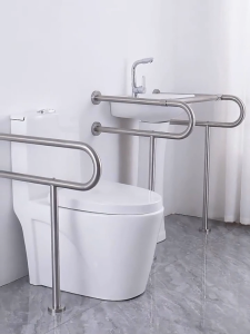 【Ready Stock】Toilet handle for elderly Besi pemegang tandas oku Toilet holder for elderly Handrail toilet 304 Stainless