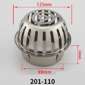 Stainless Steel Balcony Roof Round Large Displacement Anti-blocking Floor Drain Outdoor Rain Bucket Drainage Floor Drain