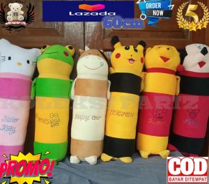 BONEKA GULING KARAKTER DORAEMON POOH SAPI HELO KITTY KEROPI UKURAN 60CM