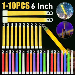 1-10PCS Glow Sticks Camping Emergency Light Stick Party Club Fluorescence Glowing Sticks Outdoor Hiking Survival Kit Glow Stick