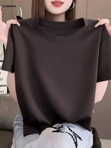 Caramel Floral Print Short Sleeve Crew Neck T-shirt