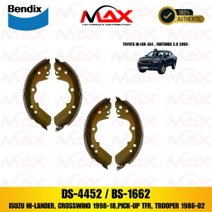 DS 4452 / BS1662 BENDIX BRAKE SHOE FOR  ISUZU HI-LANDER CROSSWIND 1998-18ISUZU PICK-UP TFR TROOPER 1986-02