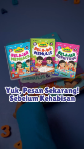 (Bonus Flashcard) Paket Pintar Calistung Belajar Membaca Menulis dan Berhitung - Buku Anak PAUD TK